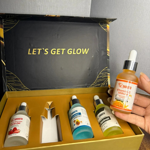 Complete Skin Transformation Kit 4 Professional Serums for Brightening, Anti-Aging & Hydration