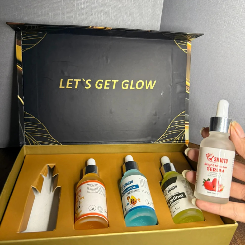 Complete Skin Transformation Kit 4 Professional Serums for Brightening, Anti-Aging & Hydration